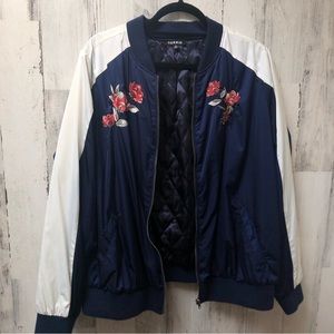 Torrid Floral Bomber Jacket